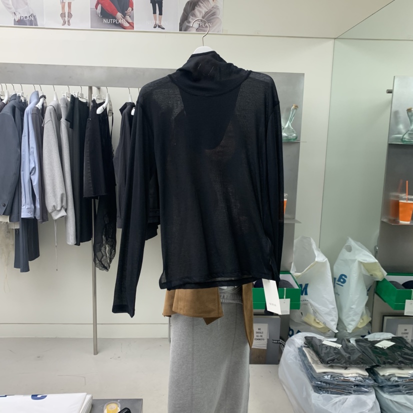 NUTPLAN東大門直郵女士新款人氣職業休閑26春夏長袖T恤連帽衫NUTPLAN長袖T恤圖色2