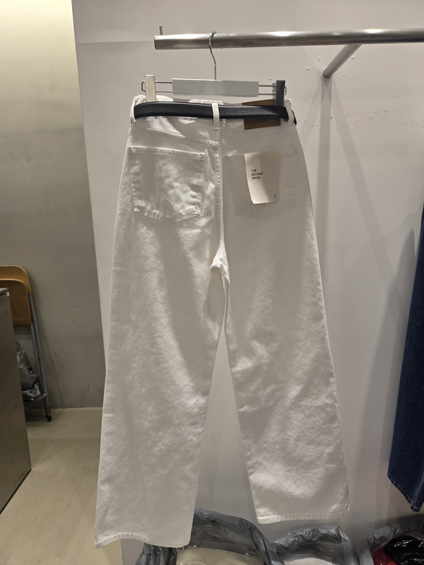 THE SECOND GROW/QUEENSRABBIT東大門代購女裝新款推薦牛仔褲不含腰帶THE SECOND GROW/QUEENSRABBIT牛仔褲