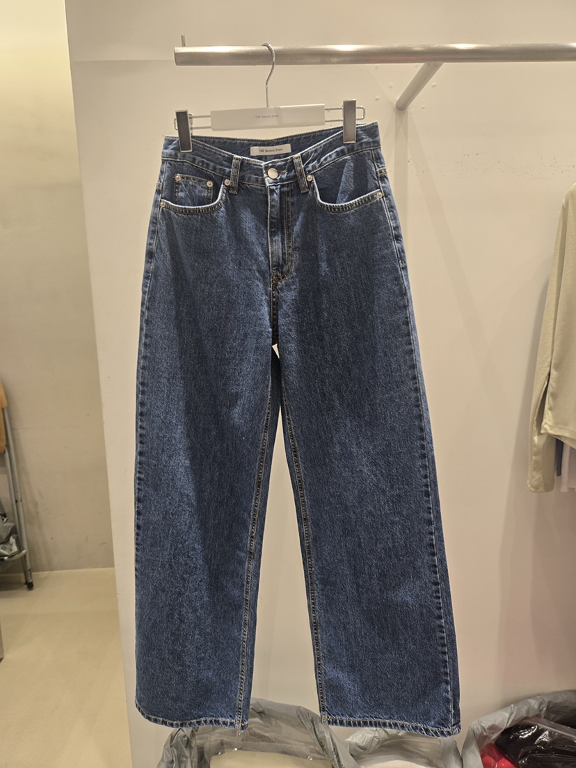 THE SECOND GROW/QUEENSRABBIT東大門代購女裝新款推薦牛仔褲不含腰帶THE SECOND GROW/QUEENSRABBIT牛仔褲圖色2