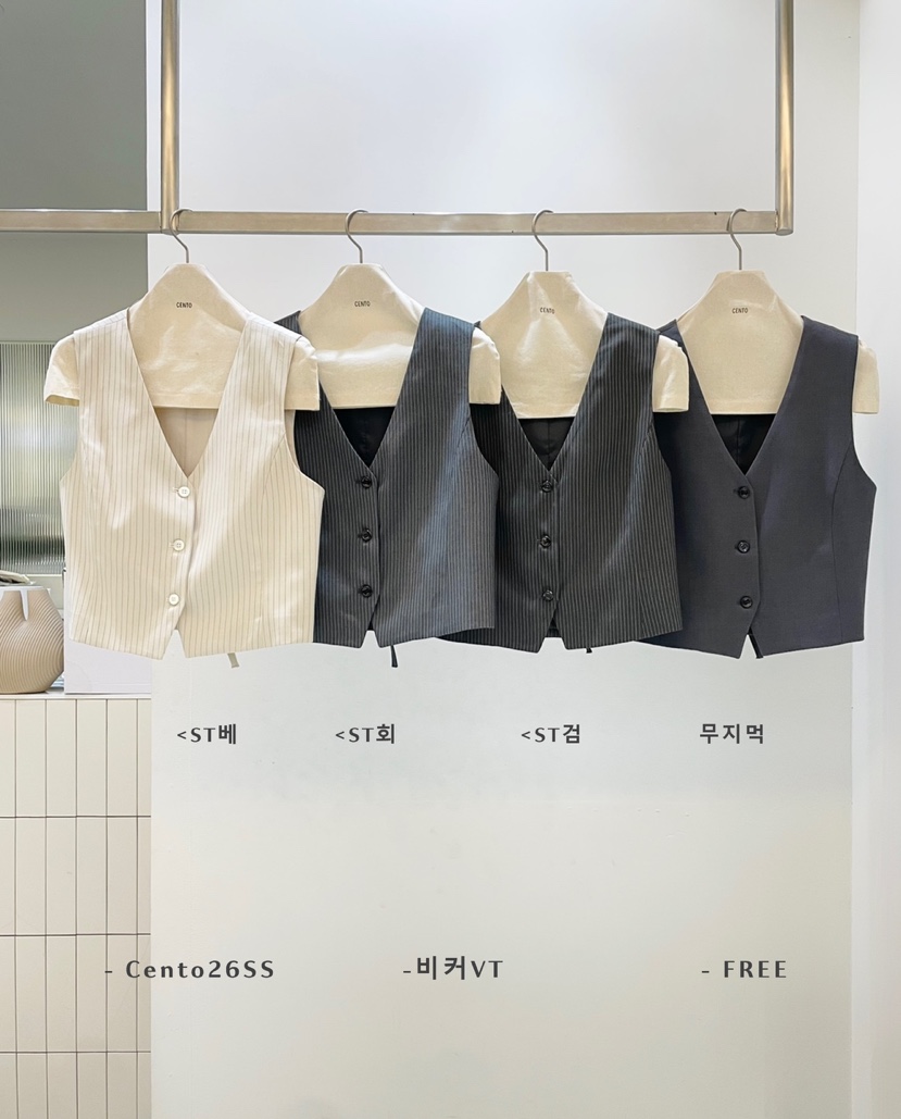 CENTO東大門直郵女士新品真品時尚熱賣休閑人氣推薦26春夏馬甲CENTO馬甲