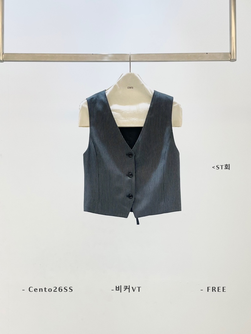 CENTO東大門直郵女士新品真品時尚熱賣休閑人氣推薦26春夏馬甲CENTO馬甲圖色2灰色