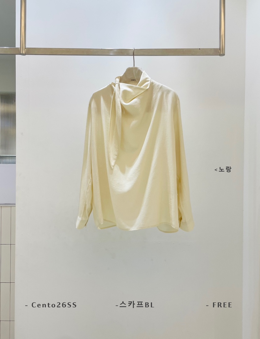 CENTO東大門實拍女士新款推薦熱賣真品休閑襯衫蕾絲衫圍巾CENTO襯衫/蕾絲衫圖色2