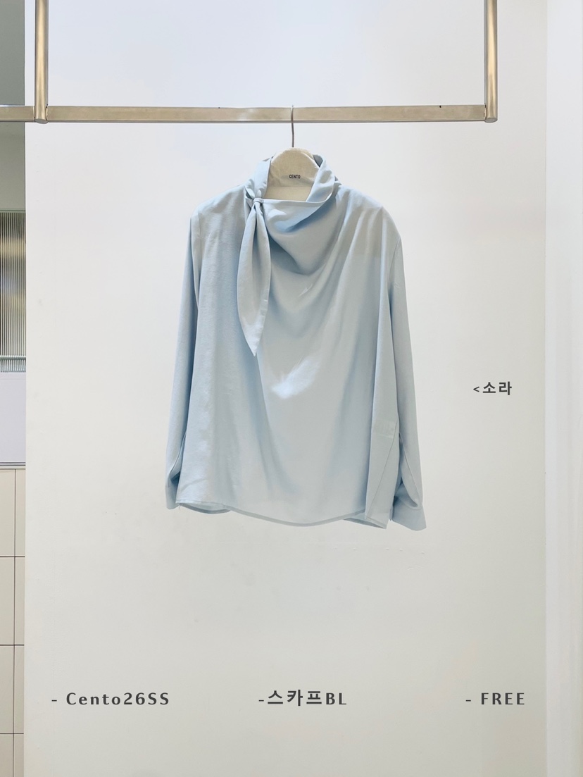 CENTO東大門實拍女士新款推薦熱賣真品休閑襯衫蕾絲衫圍巾CENTO襯衫/蕾絲衫圖色3