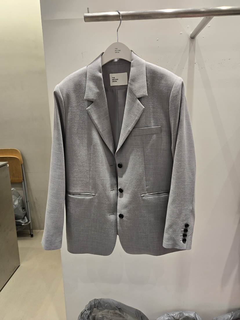 THE SECOND GROW/QUEENSRABBIT東大門實拍女士新款人氣夾克紐扣THE SECOND GROW/QUEENSRABBIT夾克圖色1