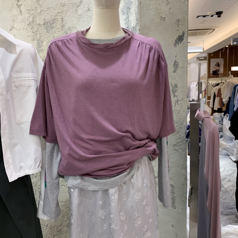 SOLD OUT韓國代購女裝新款真品職業休閑人氣T恤不含內搭SOLD OUTT恤圖色2