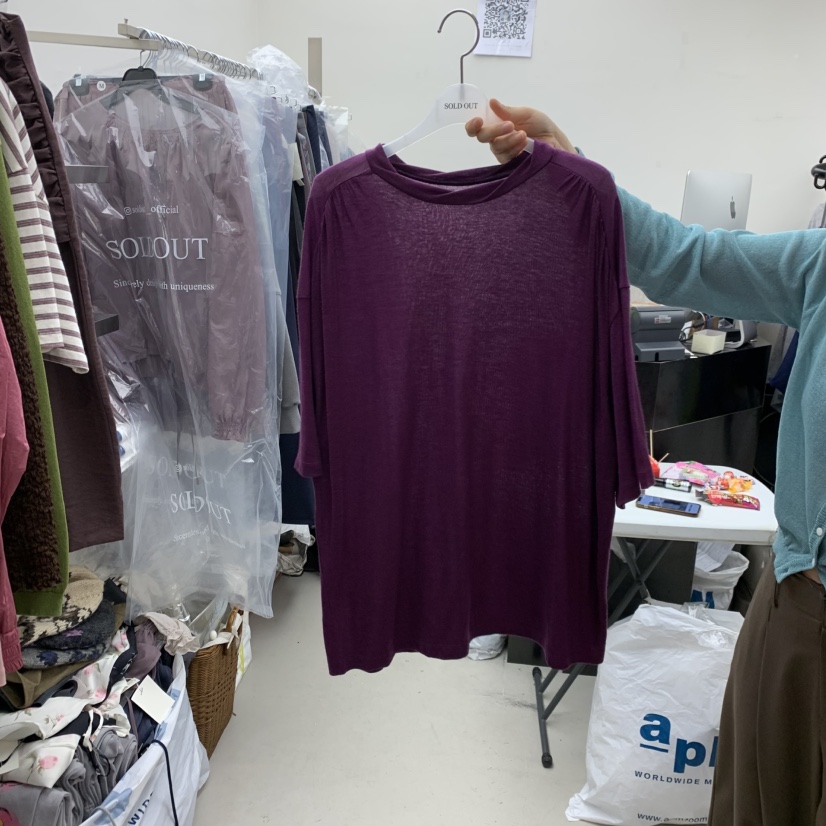 SOLD OUT韓國代購女裝新款真品職業休閑人氣T恤不含內搭SOLD OUTT恤圖色3