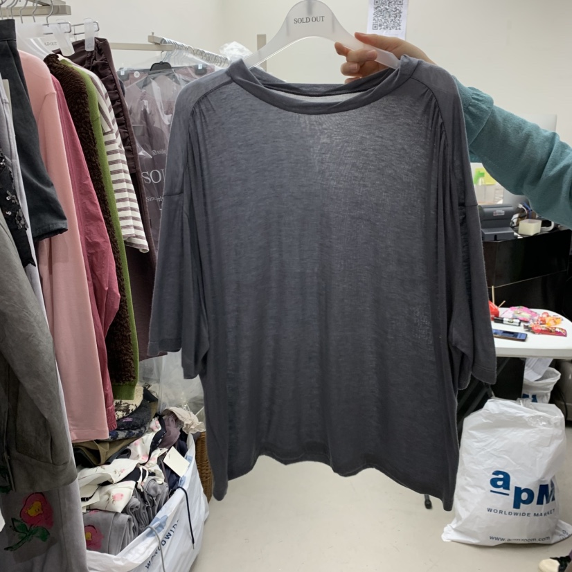 SOLD OUT韓國代購女裝新款真品職業休閑人氣T恤不含內搭SOLD OUTT恤圖色4