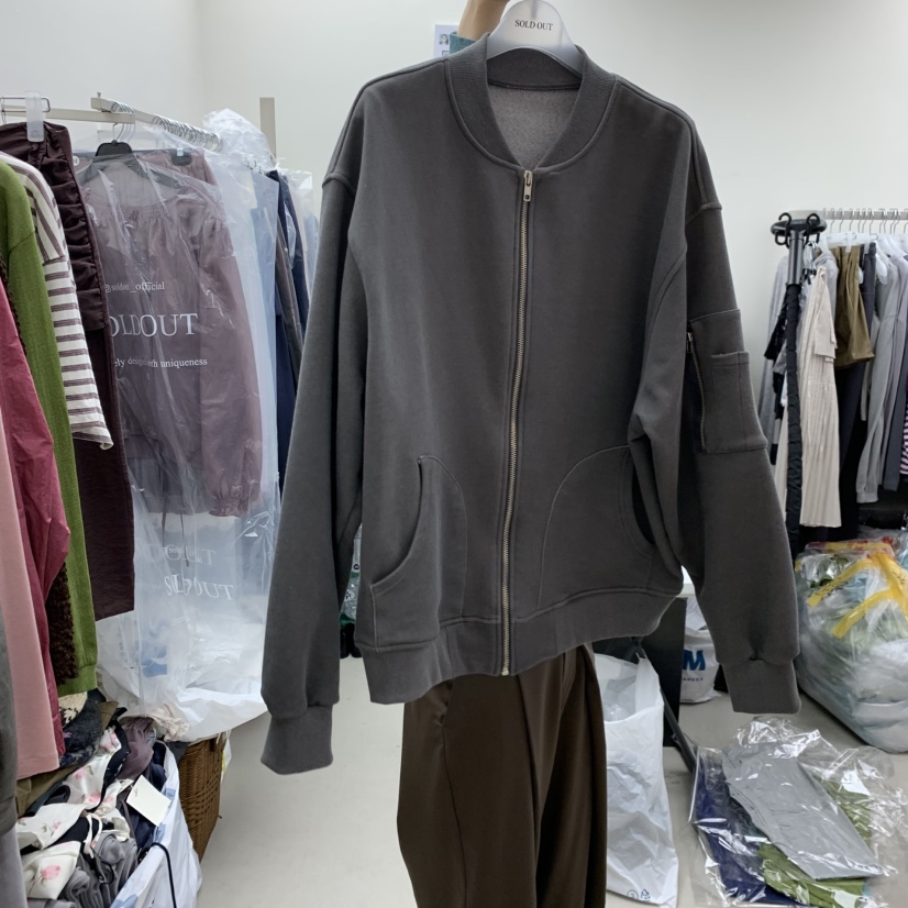 SOLD OUT韓國代購女士新款26春夏推薦休閑熱賣真品夾克拉鏈SOLD OUT夾克圖色1