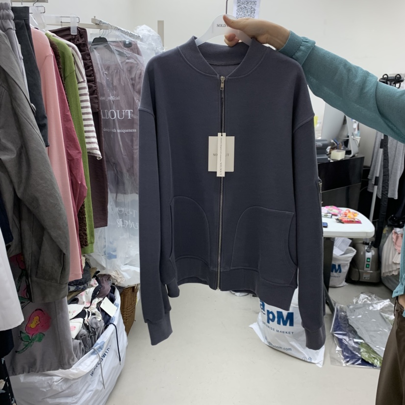 SOLD OUT韓國代購女士新款26春夏推薦休閑熱賣真品夾克拉鏈SOLD OUT夾克圖色2