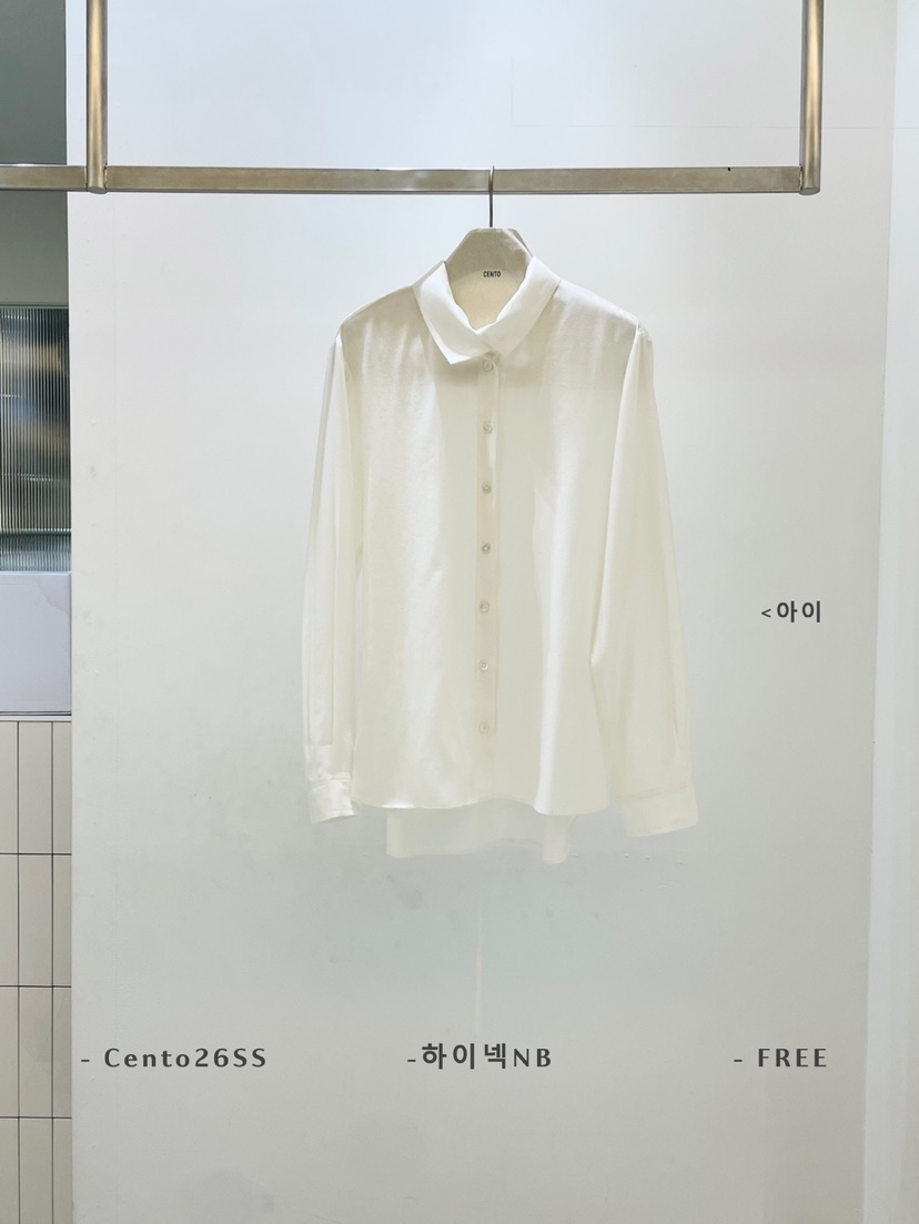 CENTO東大門直郵女裝新品真品推薦26春夏職業襯衫蕾絲衫高領CENTO襯衫/蕾絲衫圖色1白色