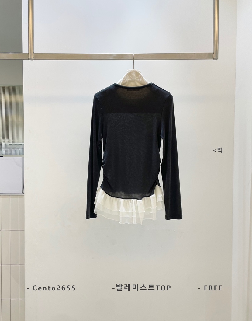 CENTO東大門直郵女裝新品26春夏熱賣真品休閑職業長袖T恤CENTO長袖T恤