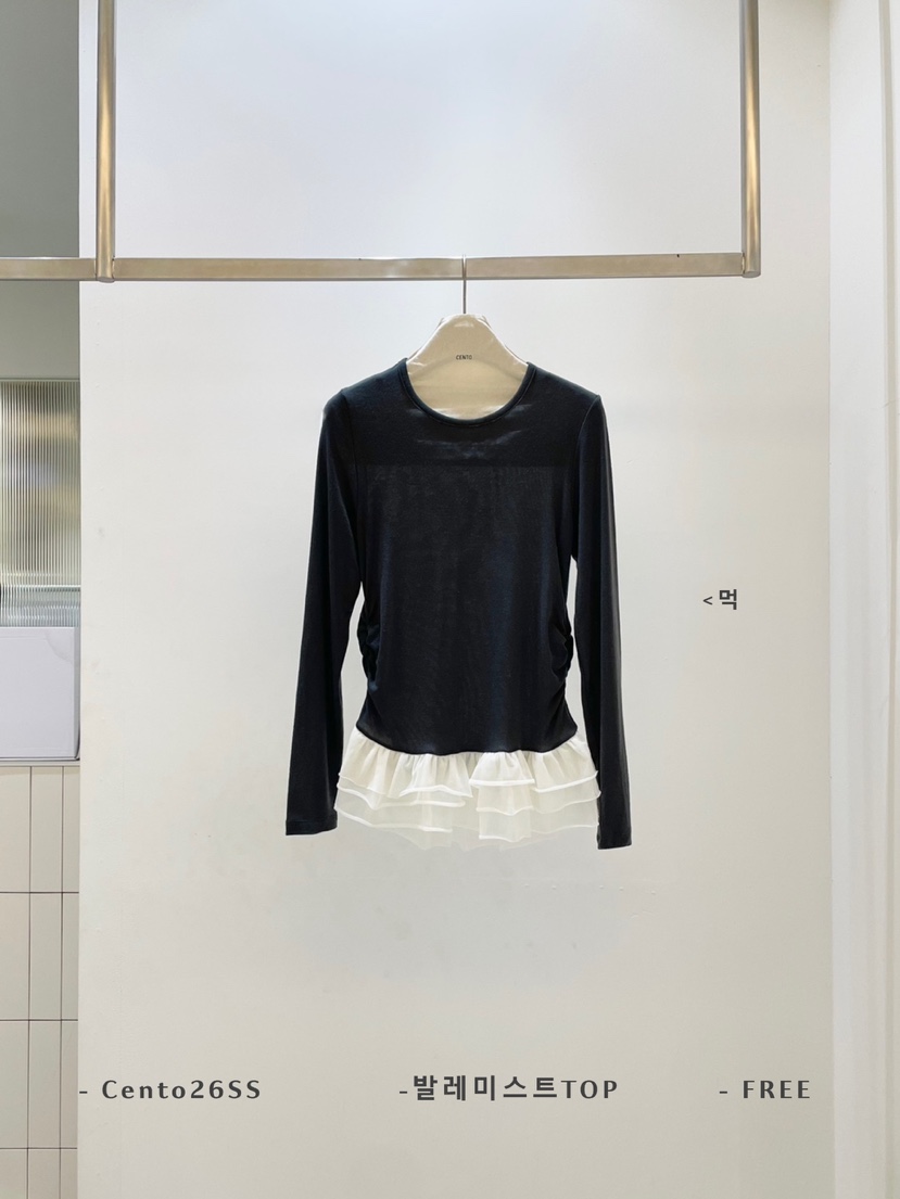CENTO東大門直郵女裝新品26春夏熱賣真品休閑職業長袖T恤CENTO長袖T恤圖色3