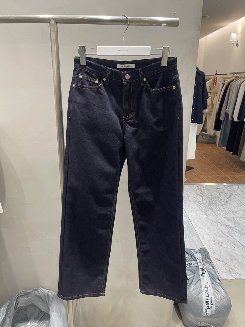 THE SECOND GROW/QUEENSRABBIT東大門直郵女裝新款推薦牛仔褲直筒牛仔THE SECOND GROW/QUEENSRABBIT牛仔褲圖色2