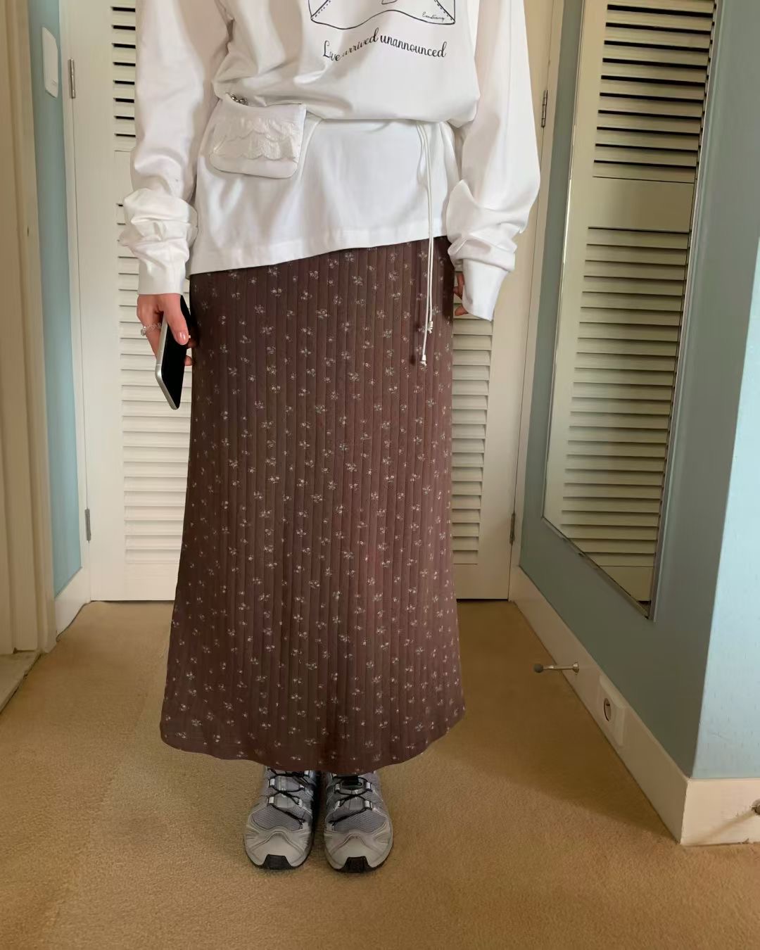 EZEDIARY韓國直郵女士新款推薦熱賣職業26春夏真品人氣長裙EZEDIARY長裙圖色2