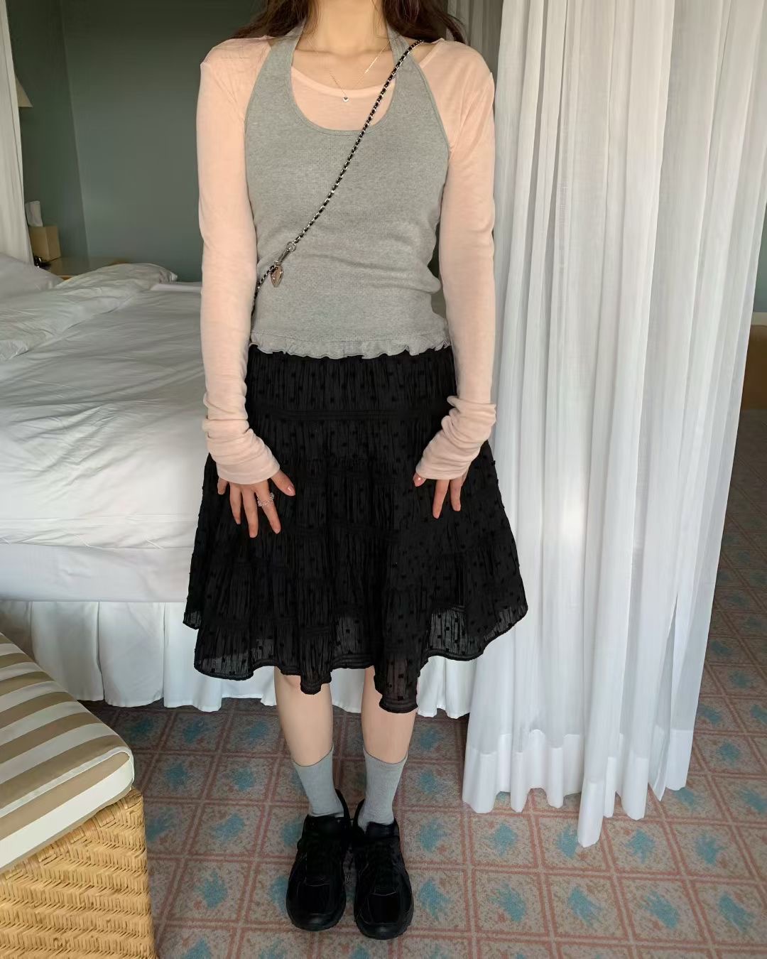 EZEDIARY東大門直郵女士新款職業真品休閑26春夏半身裙中短裙EZEDIARY半身裙/中短裙