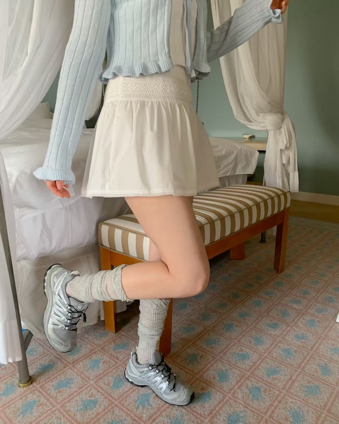 EZEDIARY韓國代購女士新品26春夏真品休閑熱賣人氣職業短裙EZEDIARY短裙