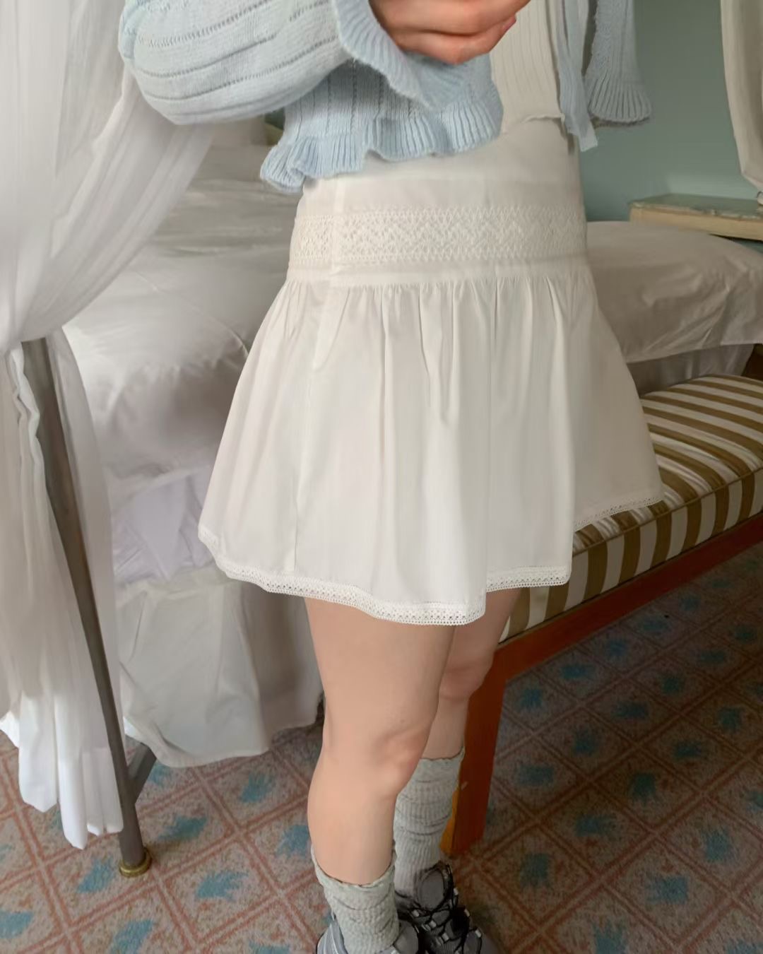 EZEDIARY韓國代購女士新品26春夏真品休閑熱賣人氣職業短裙EZEDIARY短裙圖色1