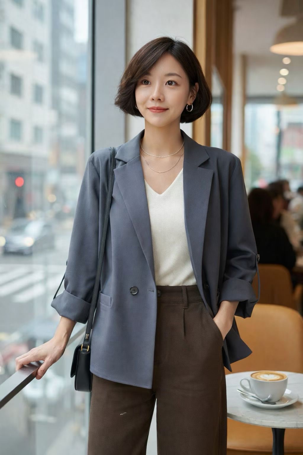 DAILY PROJECT-데일리프로젝트-T東大門實拍女士新品時尚夾克DAILY PROJECT夾克圖色2