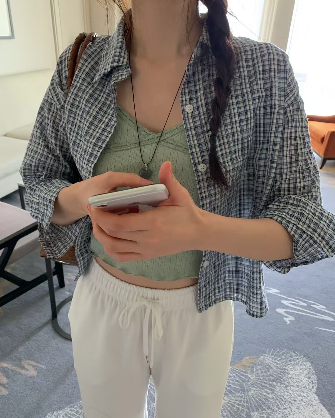 EZEDIARY東大門直郵女士新款職業真品推薦時尚襯衫蕾絲衫EZEDIARY襯衫/蕾絲衫圖色1