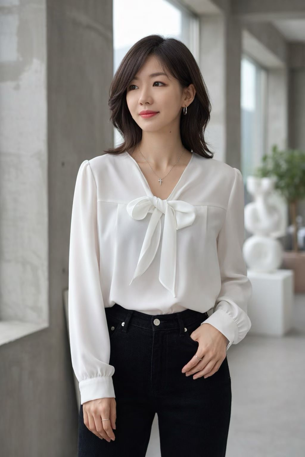 DAILY PROJECT-데일리프로젝트-T東大門代購女士新款推薦襯衫蕾絲衫DAILY PROJECT襯衫/蕾絲衫圖色2