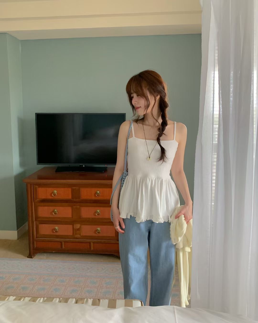 EZEDIARY東大門代購女裝新款時尚推薦真品職業人氣吊帶背心EZEDIARY吊帶/背心