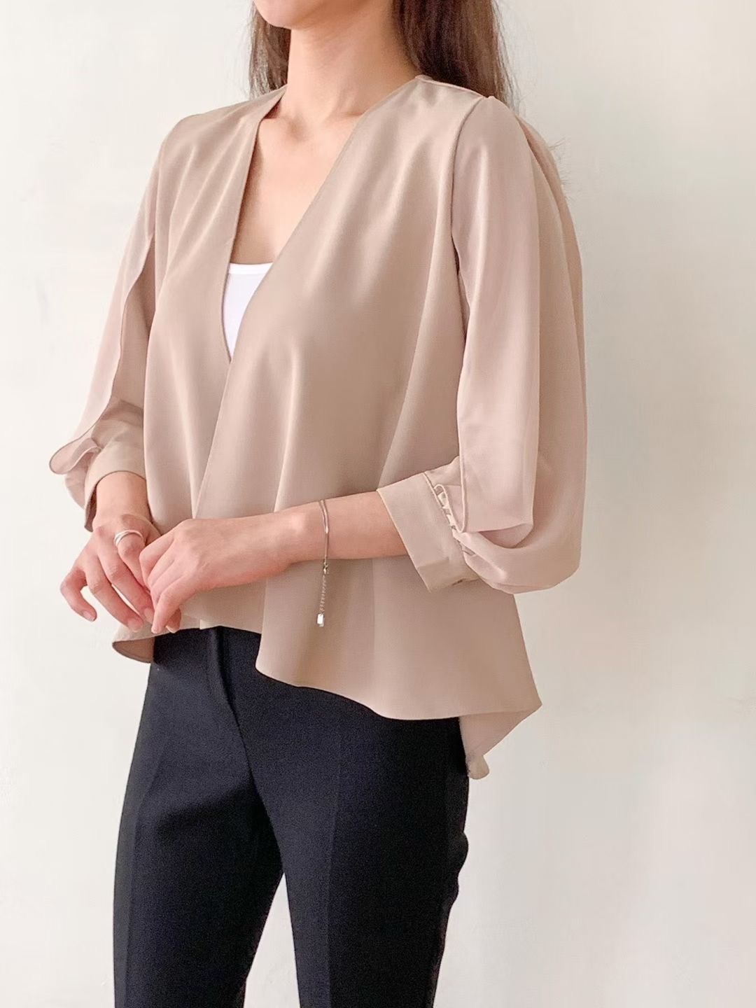 DAILY PROJECT-데일리프로젝트-T韓國直郵女裝新款職業襯衫蕾絲衫DAILY PROJECT襯衫/蕾絲衫圖色1