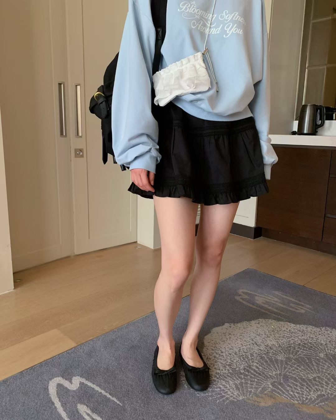 EZEDIARY東大門代購女裝新款時尚26春夏職業人氣休閑短裙EZEDIARY短裙圖色1