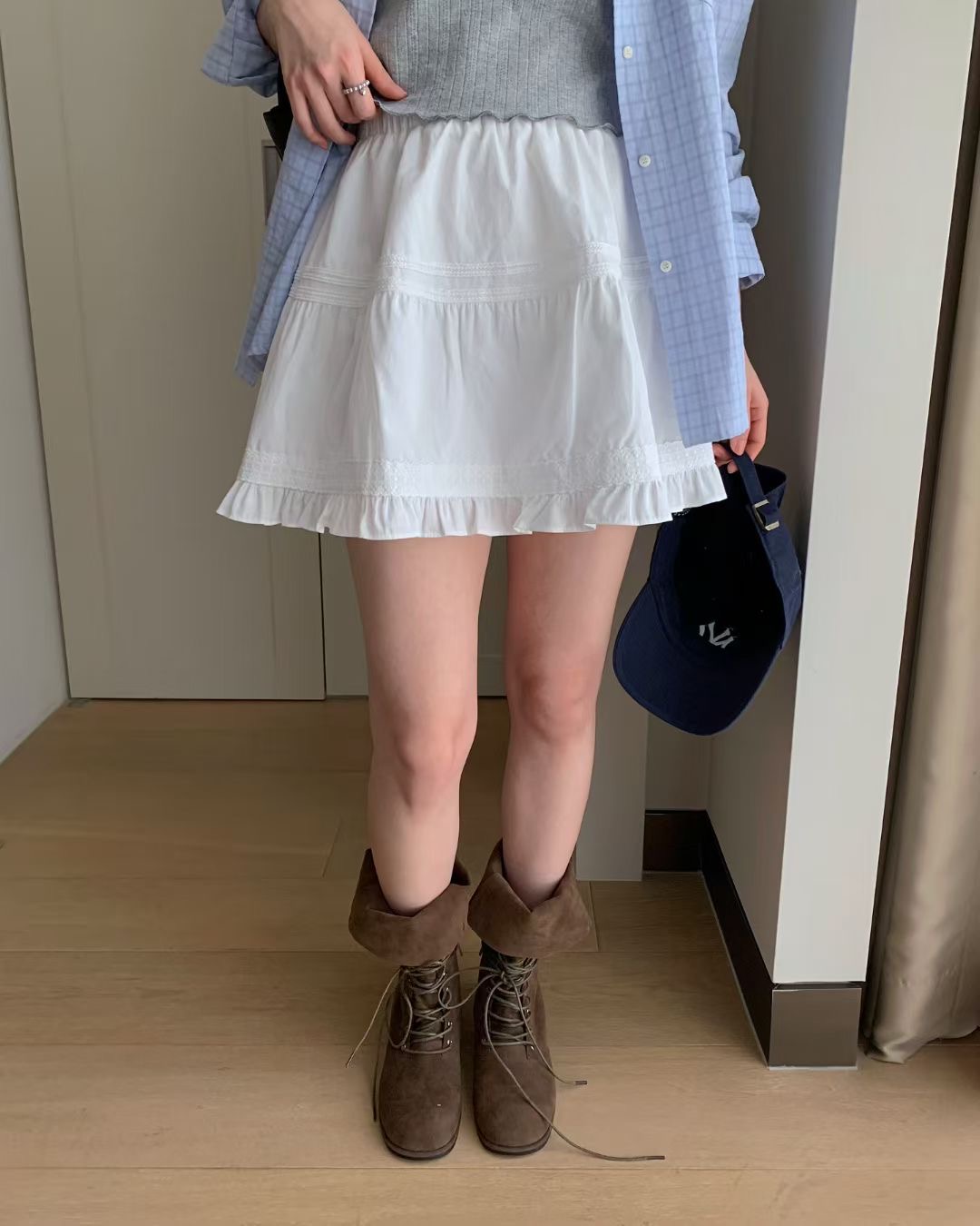 EZEDIARY東大門代購女裝新款時尚26春夏職業人氣休閑短裙EZEDIARY短裙圖色2