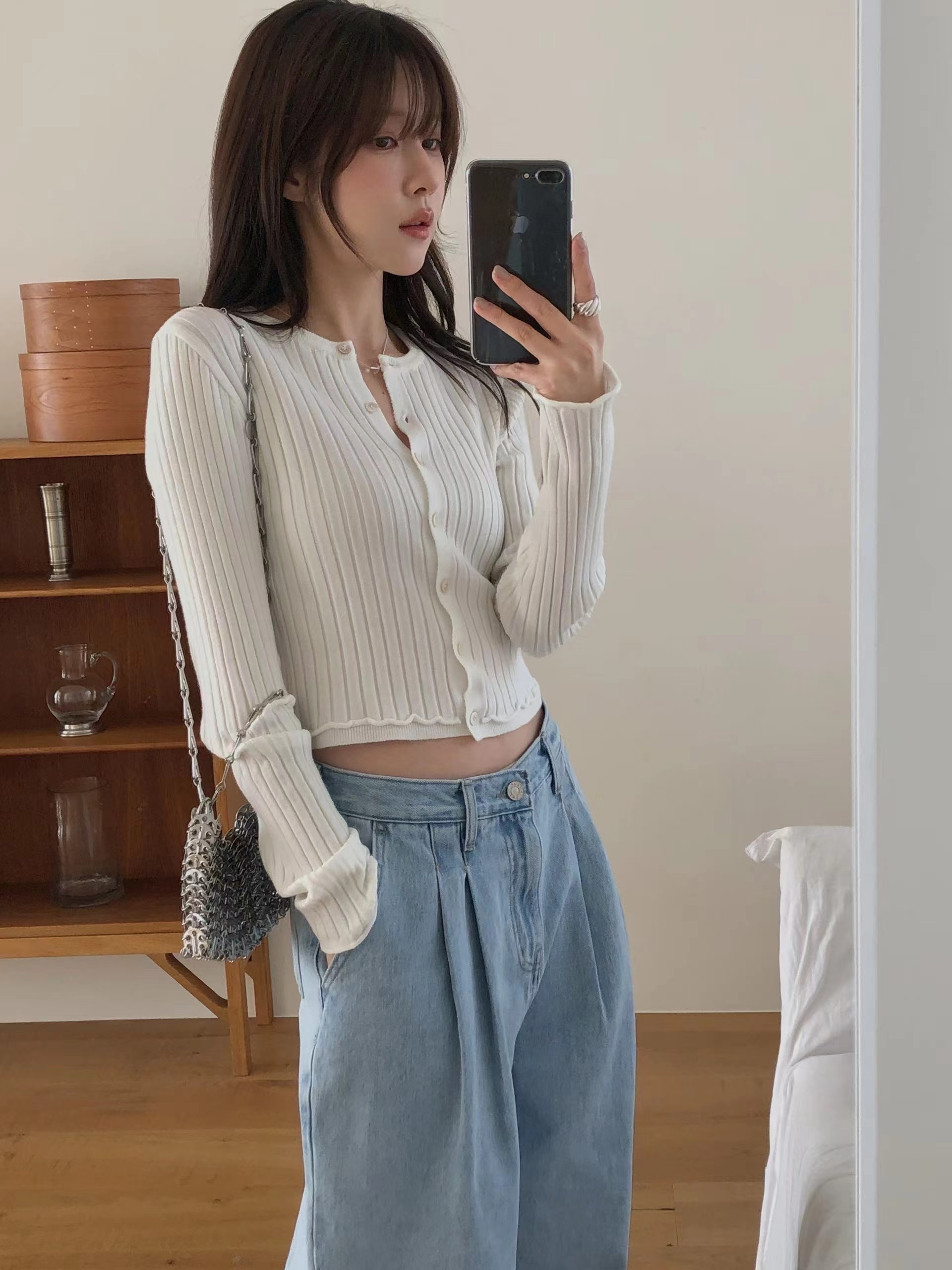 MIELLE-미엘르-OT韓國直郵女裝新款時尚職業針織衫羊毛衫MIELLE-미엘르-OT針織衫