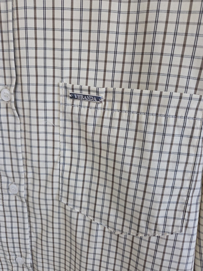 VERANDA韓國代購女士新品推薦休閑真品26春夏襯衫蕾絲衫格紋VERANDA襯衫/蕾絲衫