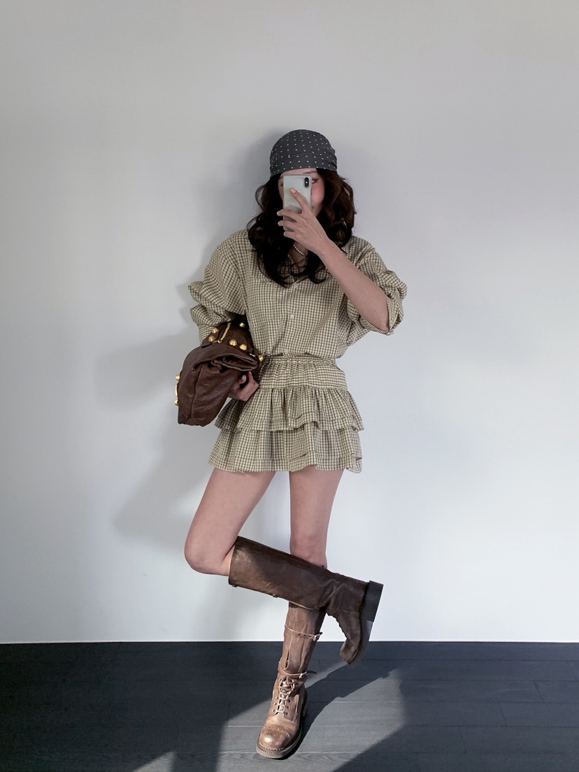 VERANDA東大門實拍女士新品熱賣26春夏真品休閑人氣職業短裙VERANDA短裙