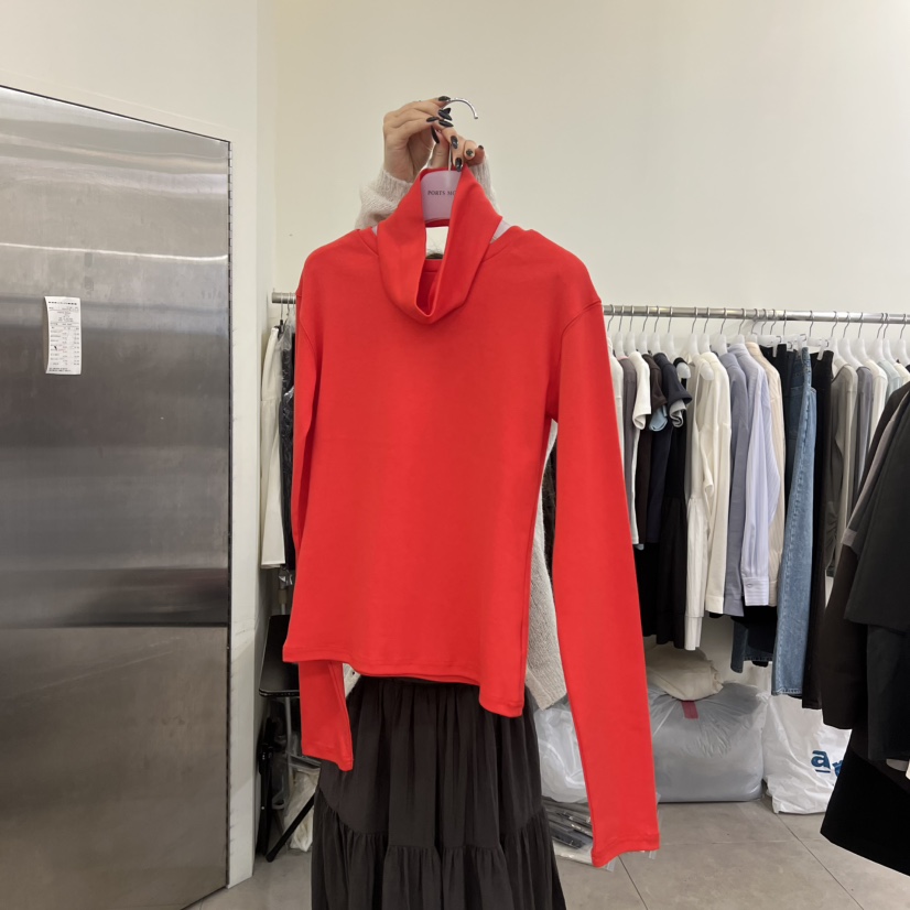 PORTS MOSS韓國直郵實拍女裝新品熱賣時尚26春夏長袖T恤PORTS MOSS長袖T恤圖色3