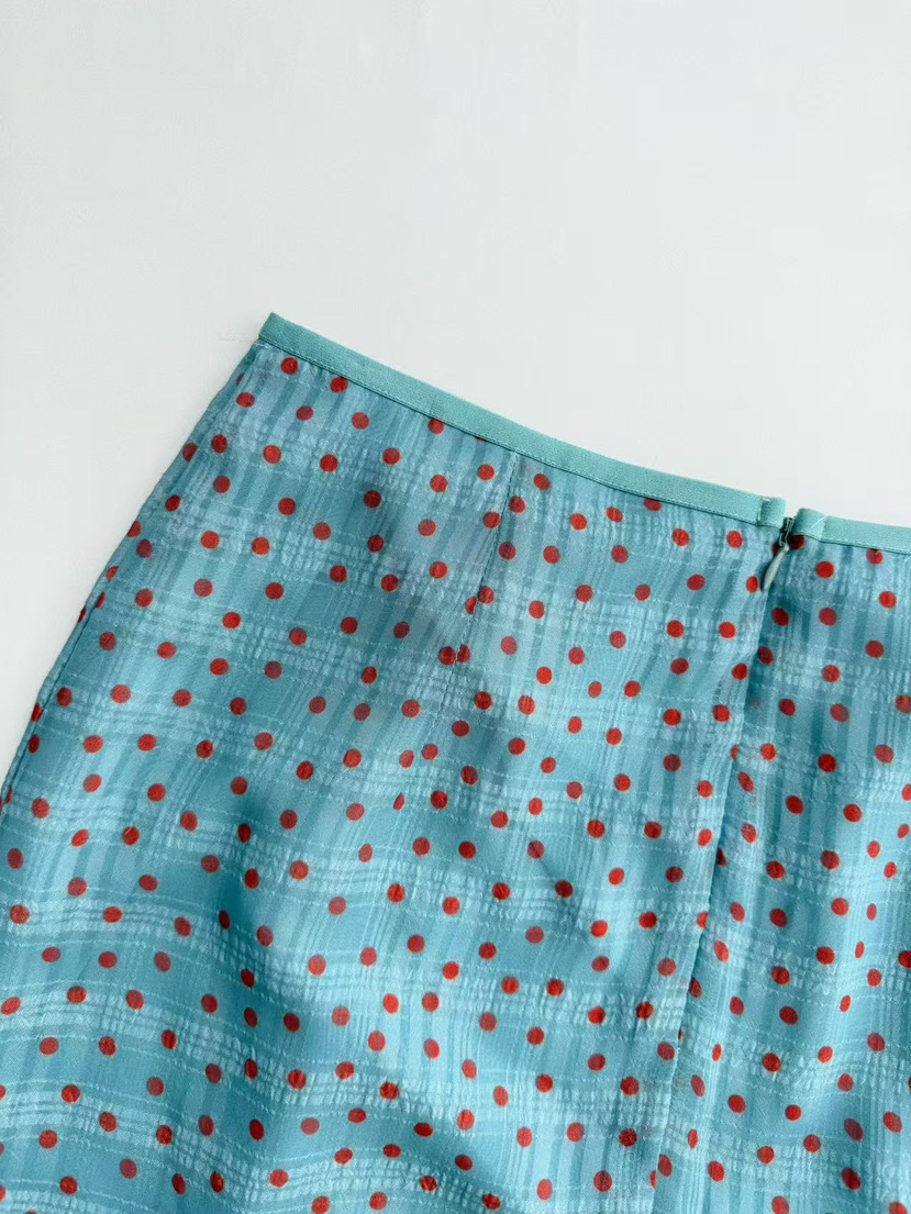 OLI SEOUL韓國直郵實拍女裝新款人氣半身裙中短裙圓點裙OLI SEOUL半身裙/中短裙