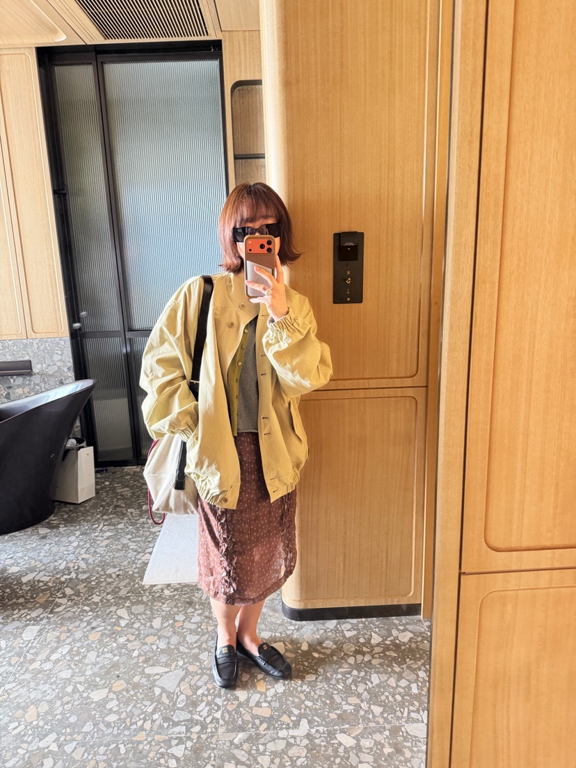 OLI SEOUL韓國直郵實拍女裝新款人氣半身裙中短裙圓點裙OLI SEOUL半身裙/中短裙