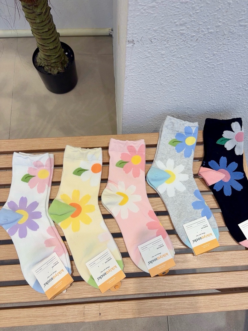 CACTUS-Q韓國東大門直郵女裝新品26春夏人氣職業時尚襪子CACTUS十雙起/可混搭襪子