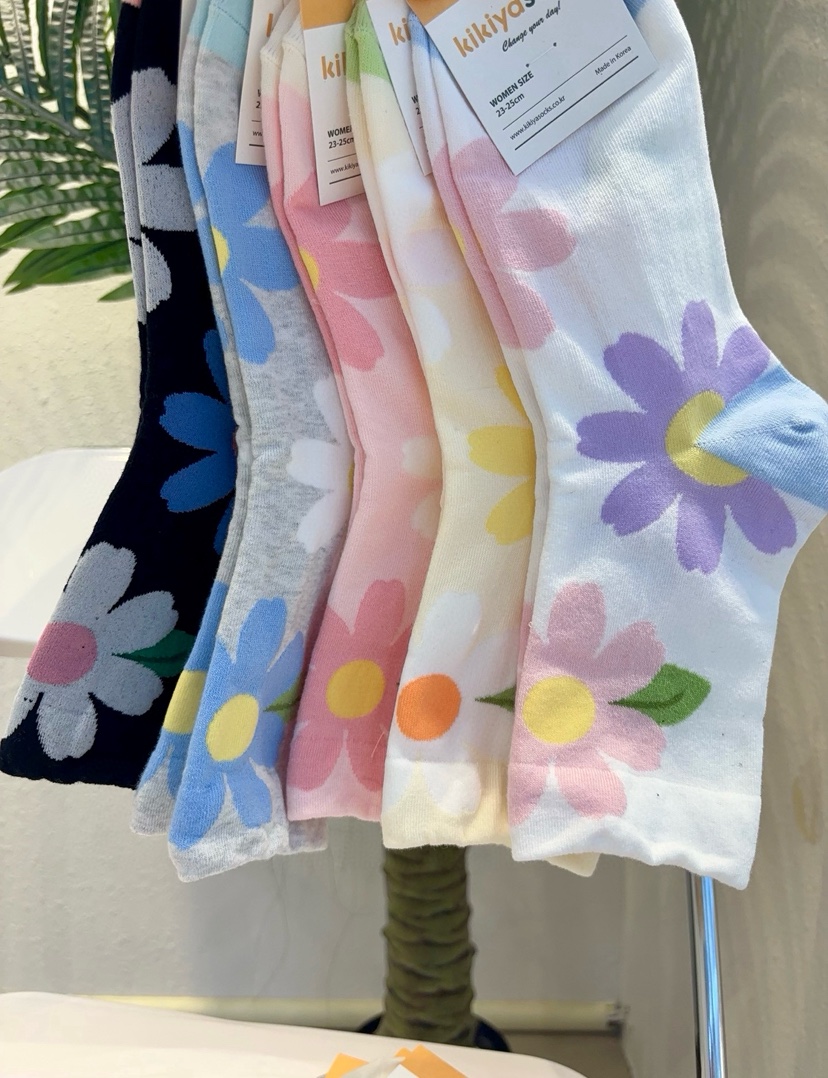 CACTUS-Q韓國東大門直郵女裝新品26春夏人氣職業時尚襪子CACTUS十雙起/可混搭襪子