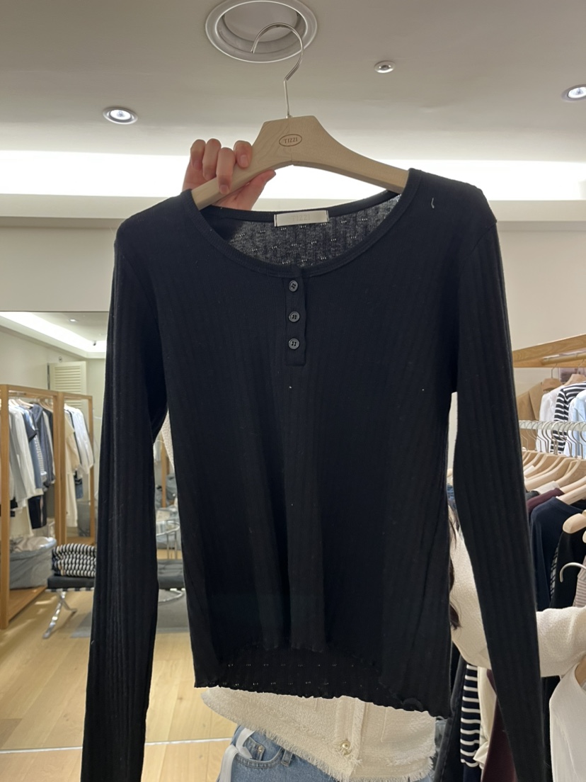 TIZZI韓國代購女裝新款26春夏人氣推薦熱賣時尚職業長袖T恤TIZZI長袖T恤圖色4