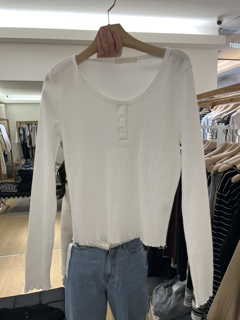TIZZI韓國代購女裝新款26春夏人氣推薦熱賣時尚職業長袖T恤TIZZI長袖T恤圖色5