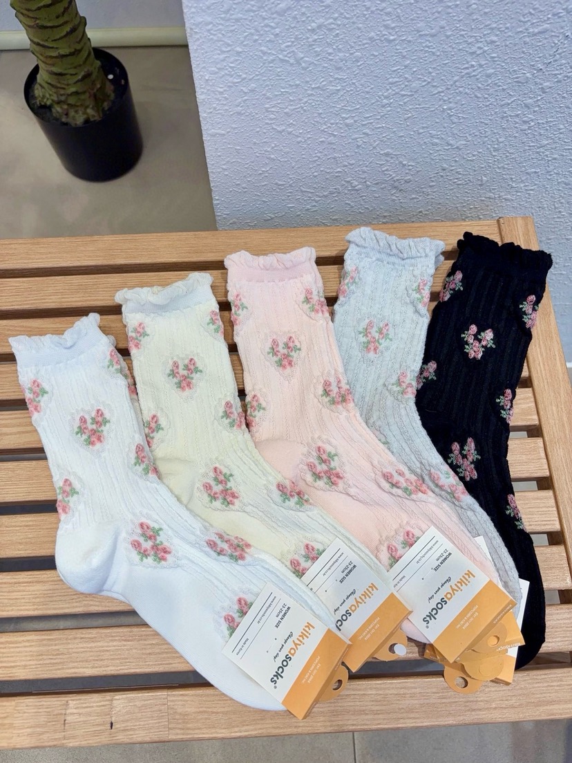 CACTUS-Q韓國東大門直郵女士新款人氣時尚26春夏休閑襪子CACTUS十雙起/可混搭襪子