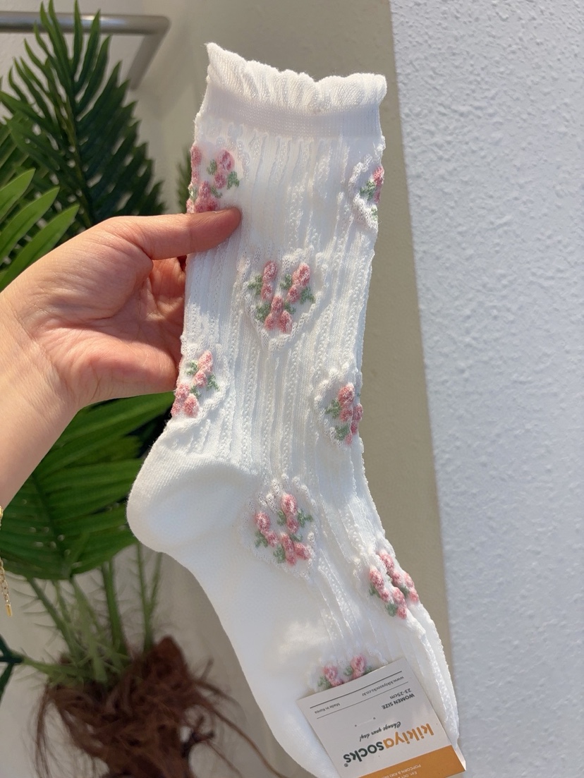 CACTUS-Q韓國東大門直郵女士新款人氣時尚26春夏休閑襪子CACTUS十雙起/可混搭襪子圖色1