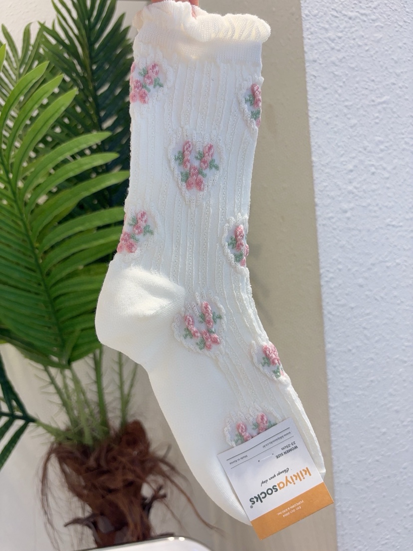 CACTUS-Q韓國東大門直郵女士新款人氣時尚26春夏休閑襪子CACTUS十雙起/可混搭襪子圖色2