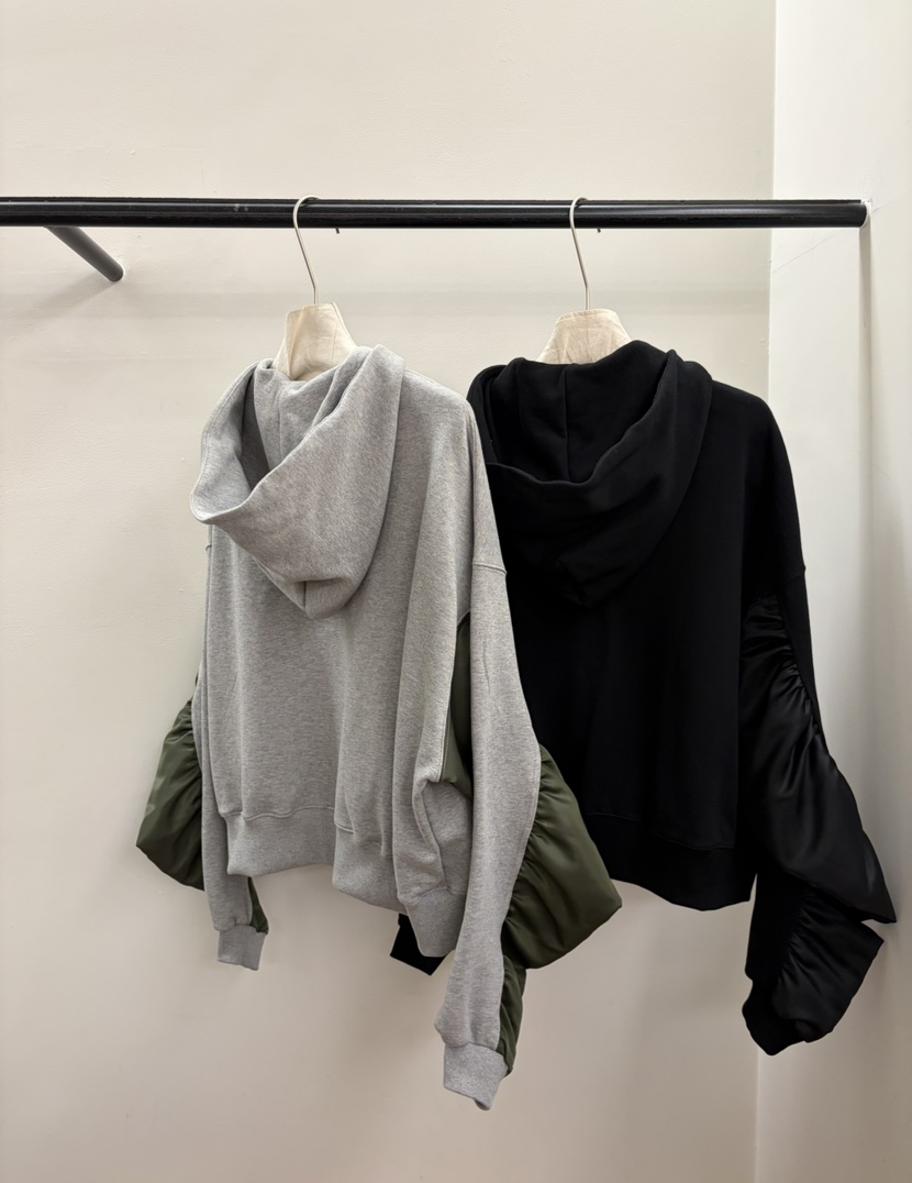 JADEMARKET韓國東大門代購女裝新款時尚推薦夾克連帽衫褶皺JADE MARKET夾克