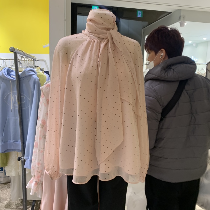 LE MASTERPLACE韓國東大門代購女裝新品推薦襯衫蕾絲衫圍巾Le masterpiece襯衫/蕾絲衫圖色1