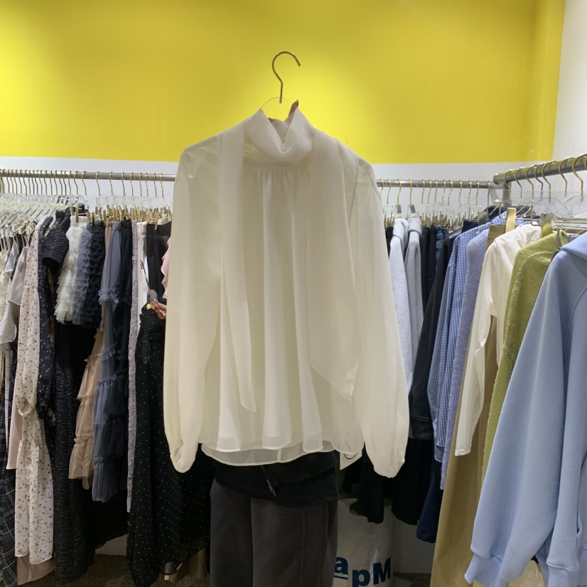 LE MASTERPLACE韓國東大門代購女裝新品推薦襯衫蕾絲衫圍巾Le masterpiece襯衫/蕾絲衫圖色3