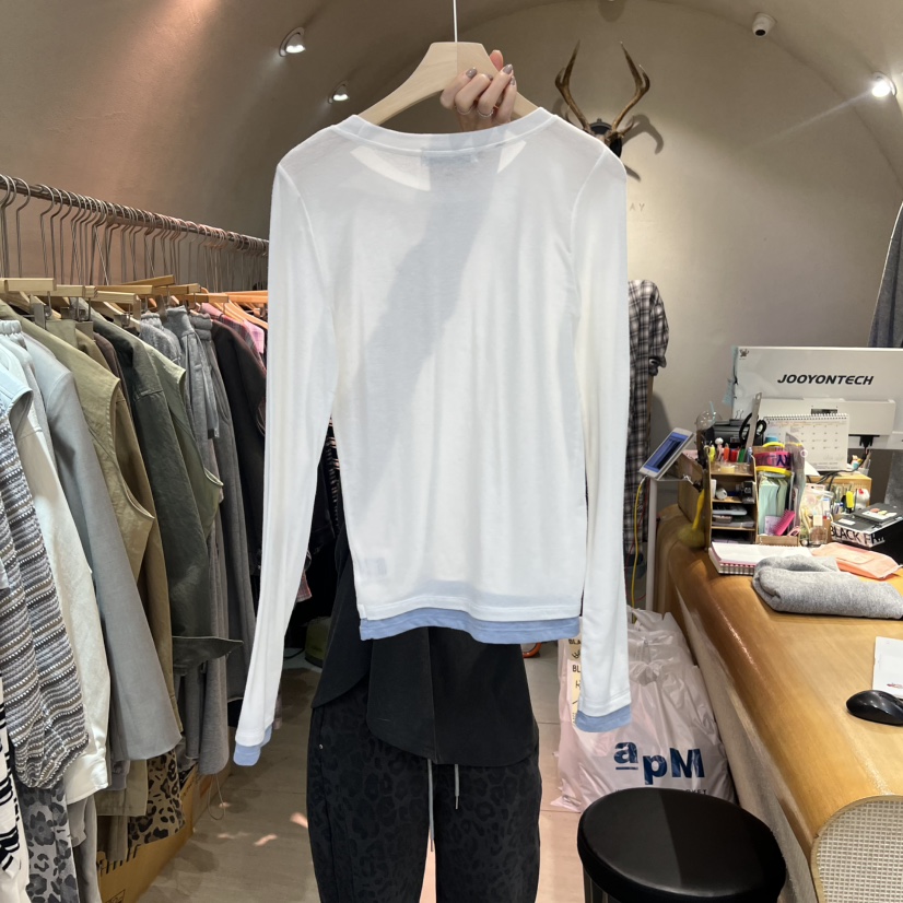 BLACKFRIDAY韓國東大門直郵女士新款人氣時尚休閑長袖T恤BLACK FRIDAY長袖T恤