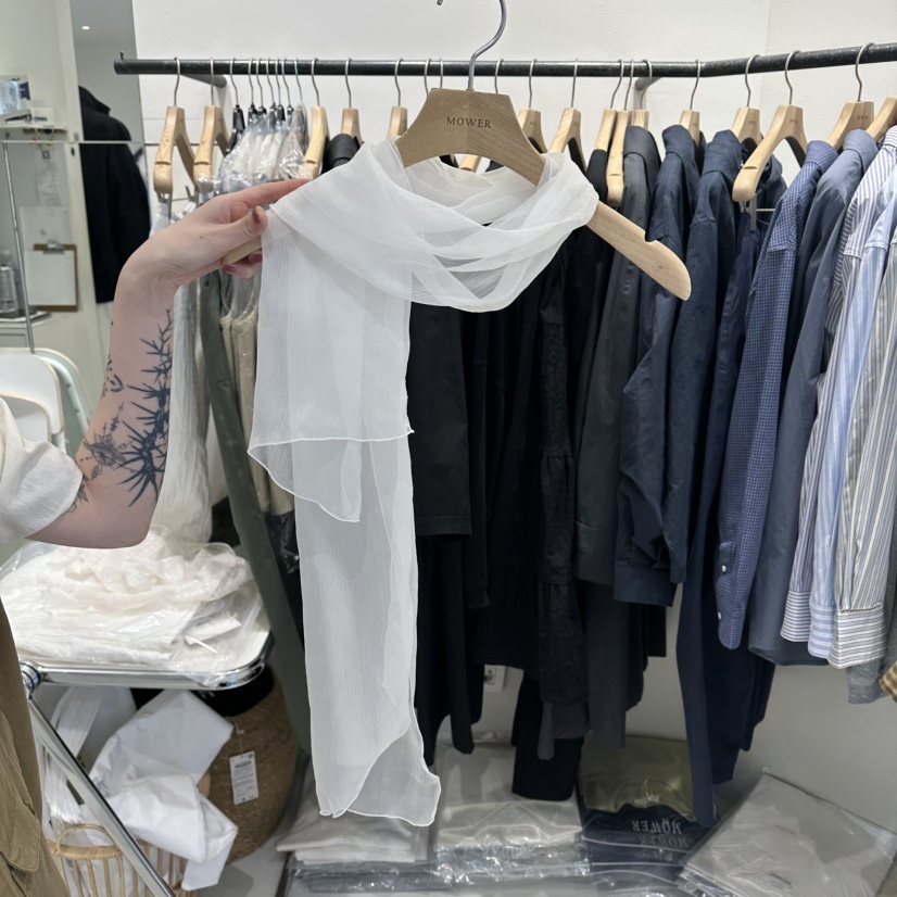 MOWER韓國直郵實拍女士新品職業人氣熱賣時尚26春夏圍巾披肩MOWER圍巾/披肩圖色1