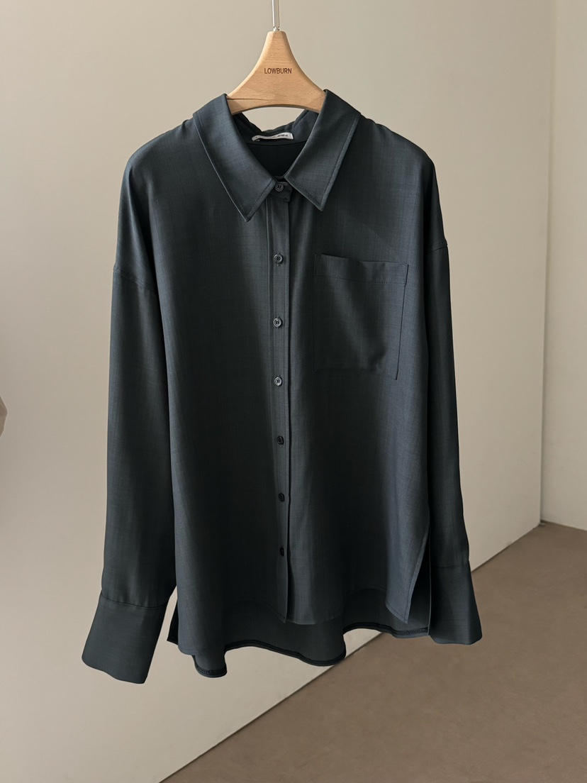 LOWBURN韓國代購女士新款時尚人氣休閑職業26春夏襯衫蕾絲衫LOWBURN襯衫/蕾絲衫圖色2墨色