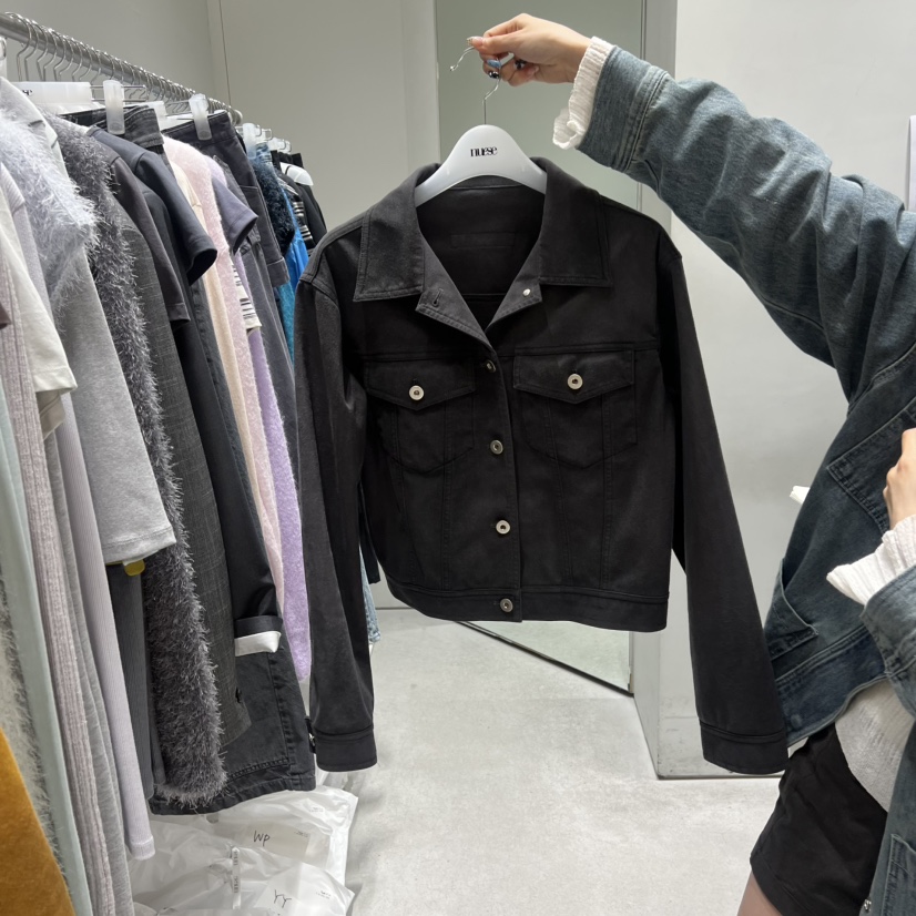 NUESE韓國直郵女裝新款熱賣時尚休閑推薦人氣夾克毛絨磨毛NUESE夾克圖色1