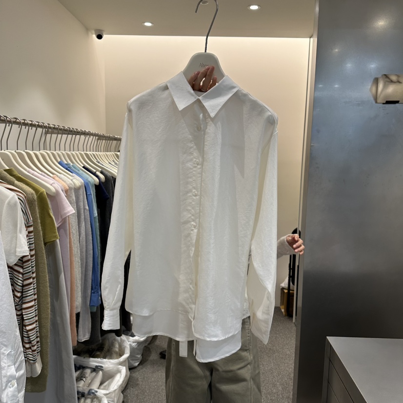 ALTER韓國東大門直郵女士新款推薦休閑26春夏職業襯衫蕾絲衫Alter襯衫/蕾絲衫圖色1