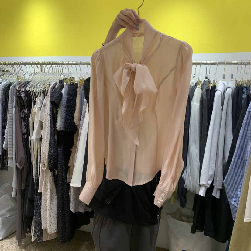 LE MASTERPLACE韓國直郵實拍女裝新款熱賣26春夏襯衫蕾絲衫Le masterpiece襯衫/蕾絲衫圖色1